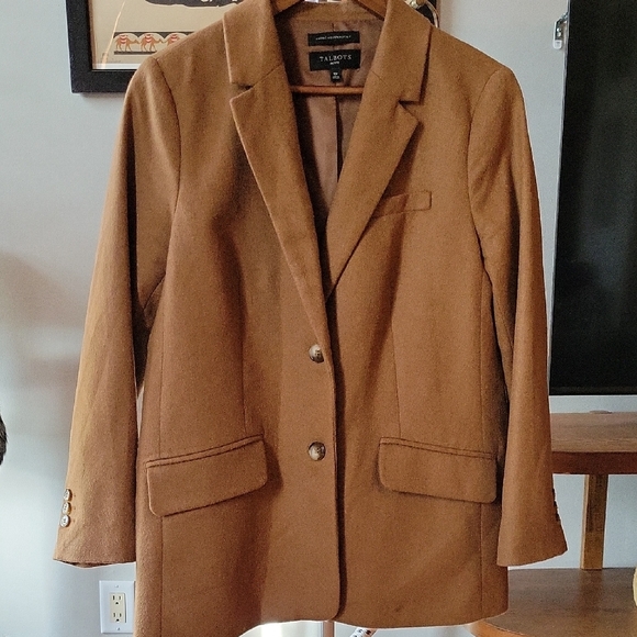 Talbots Women's Camel Recycled Wool Blend Blazer - Picture 1 of 6